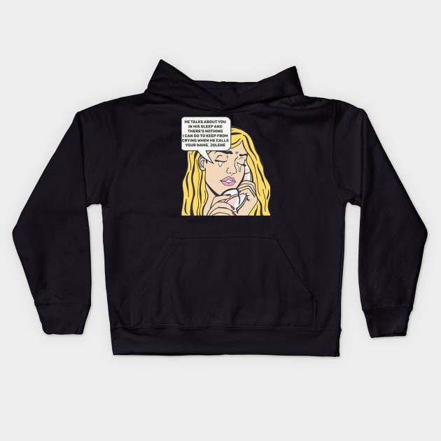 Dolly Parton Philanthropic Ventures Kids Hoodie by labyrinth pattern